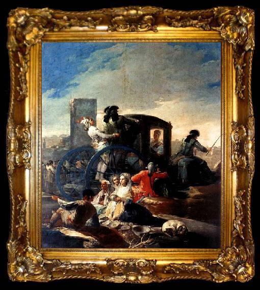 framed  Francisco de goya y Lucientes The Crockery Vendor, ta009-2
